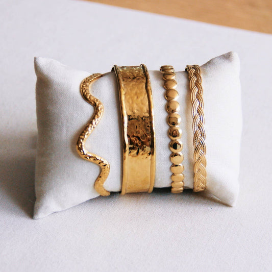 BRAZALETE ANCHO ABOLLADURAS