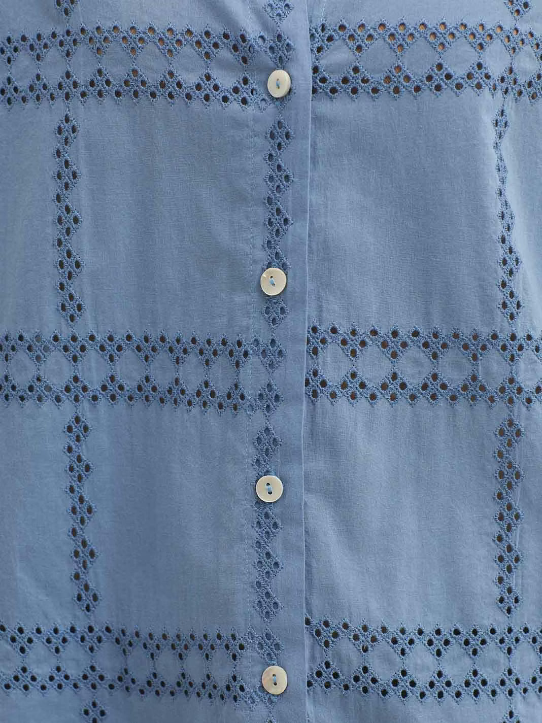 Camisa De Tejido Bordado Suizo