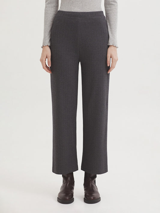 PANTALÓN JACQUARD ESPIGA DE CIRCULAR