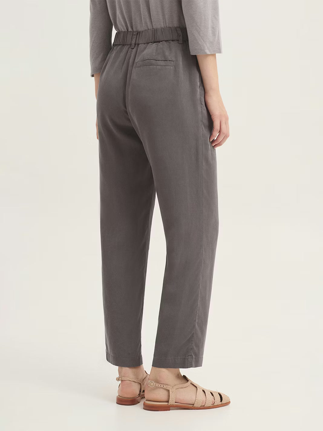 Pantalón Recto Tencel Sobrepintado