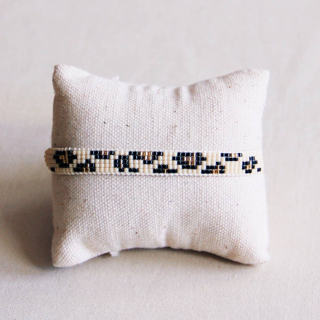 Pulsera tejido leopardo