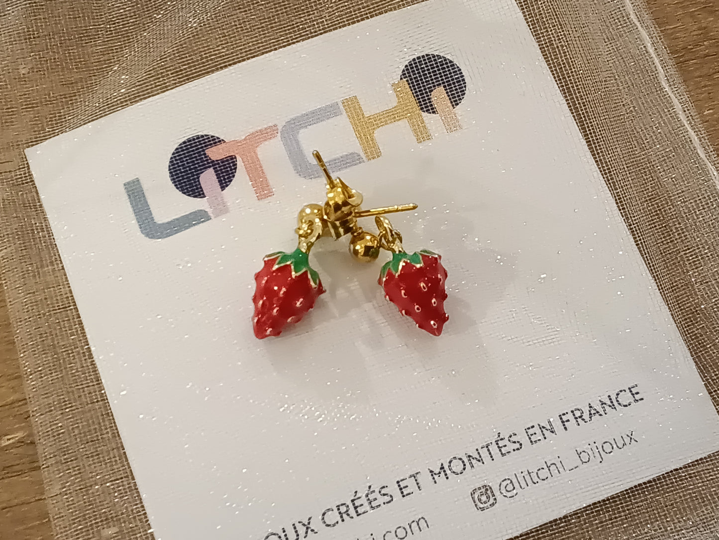 PENDIENTES FRESA
