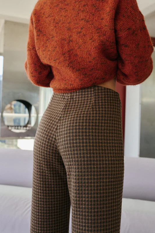 PANTALÓN JACQUARD DOBLE TELA