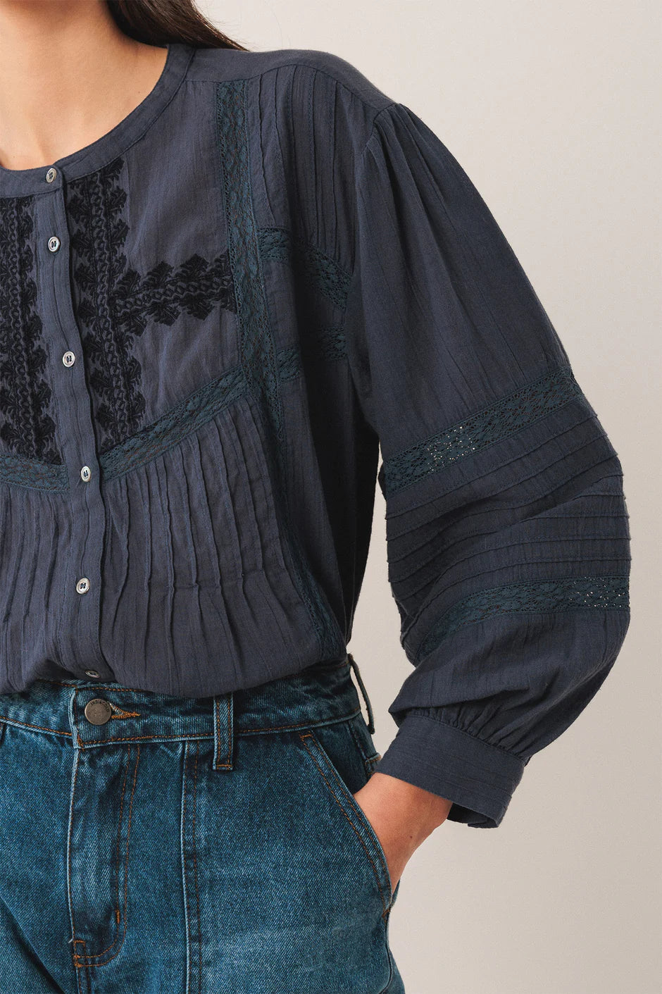 CAMISA BORDADO ÉTNICO