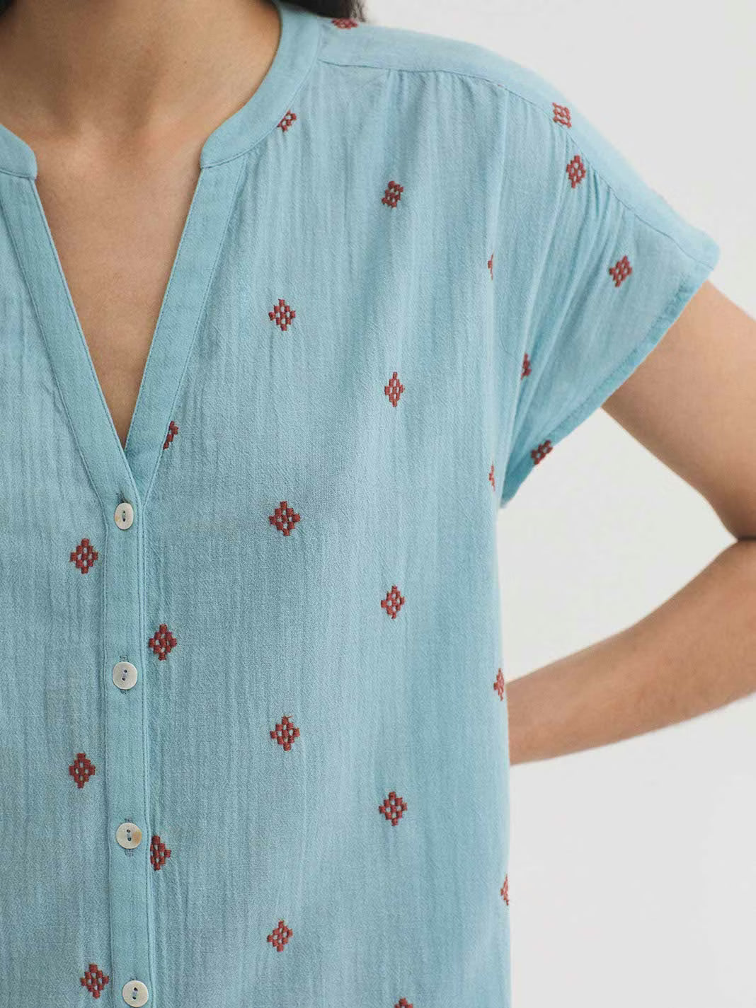Blusa con Bordado Diamond