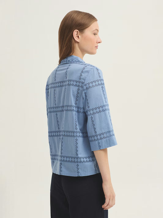 Camisa De Tejido Bordado Suizo