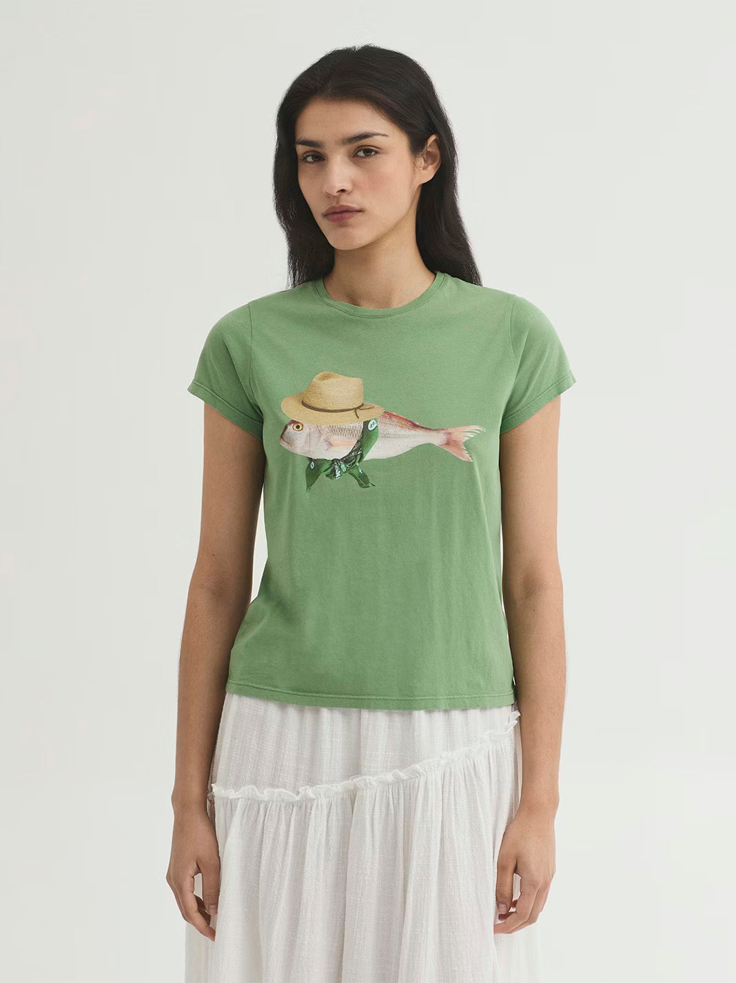 Camiseta Algodón Banda Fish