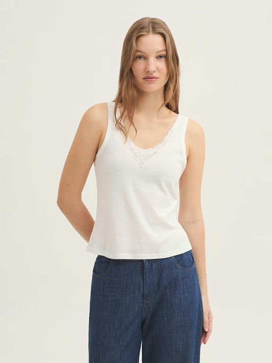 Camiseta Tirantes Con Puntilla