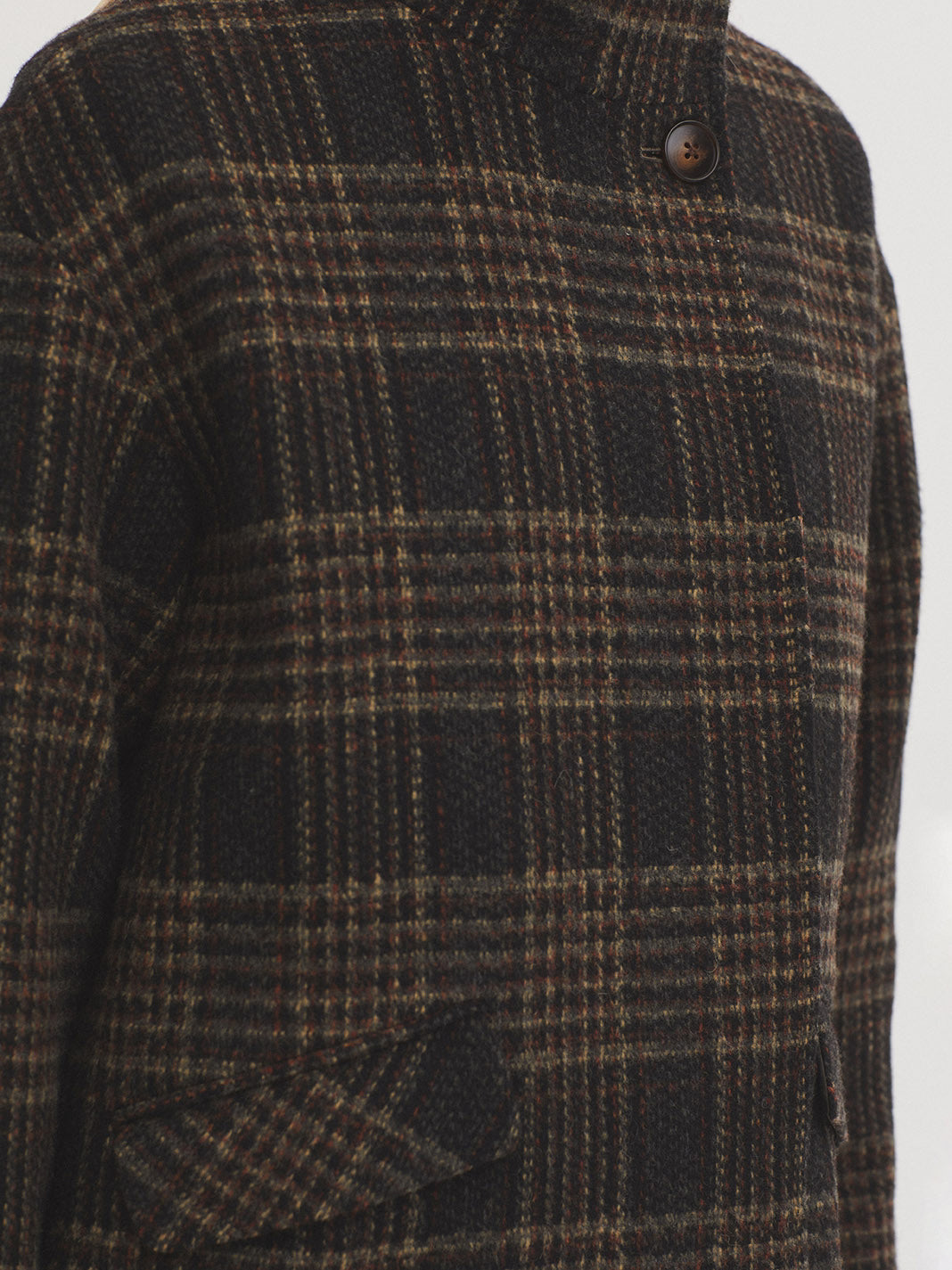 CHAQUETÓN DE CUADROS MEZCLA LANA