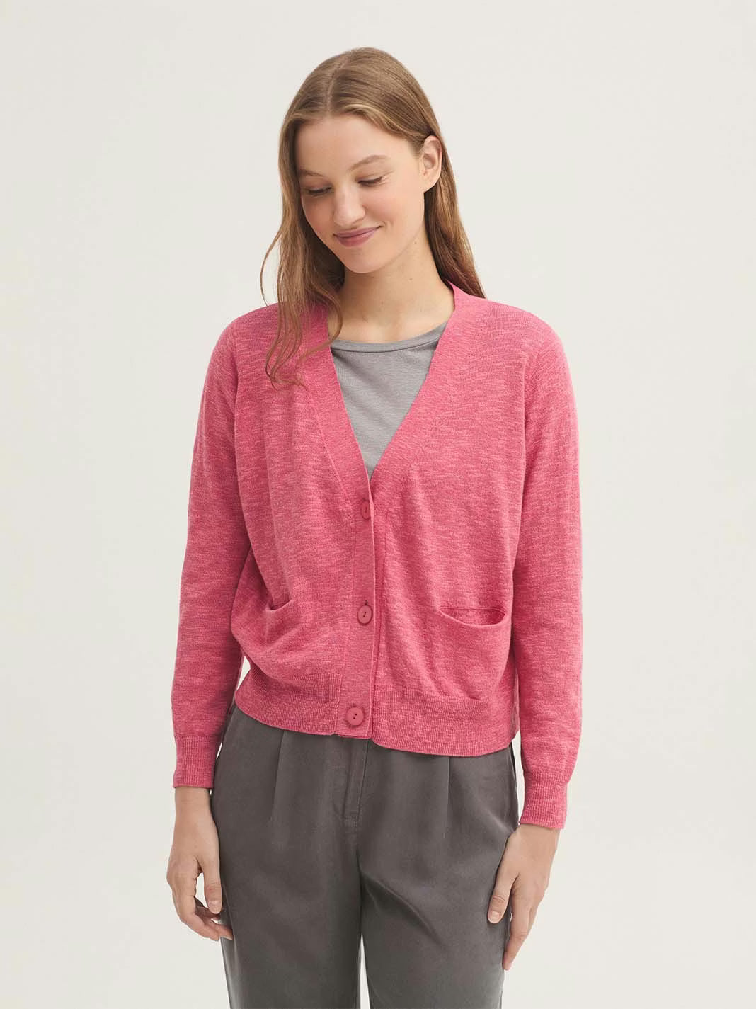 Chaqueta Pico con Detalle de Bolsillos