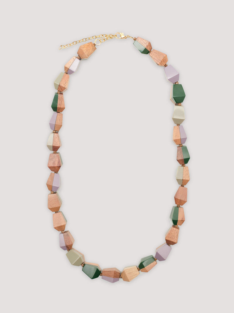 COLLAR MADERA Y RESINA LARGO