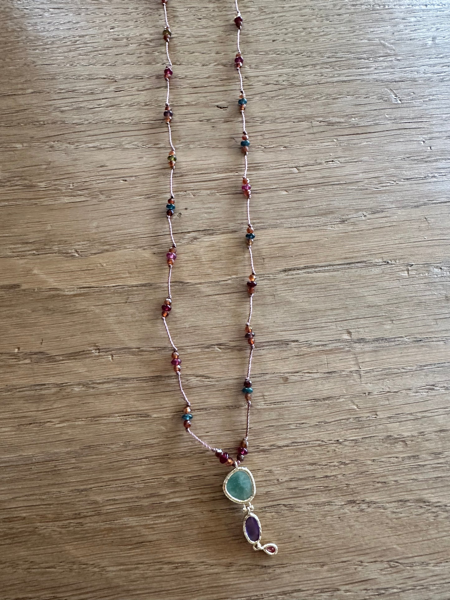 COLLAR CUERDA AGATA
