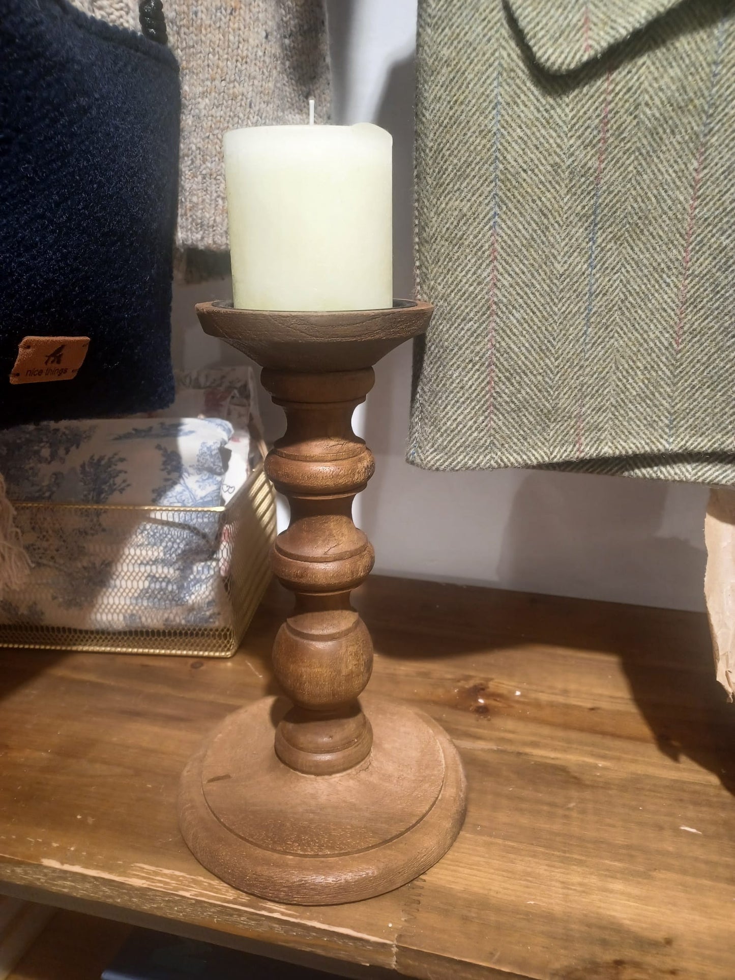 CANDELABRO MADERA