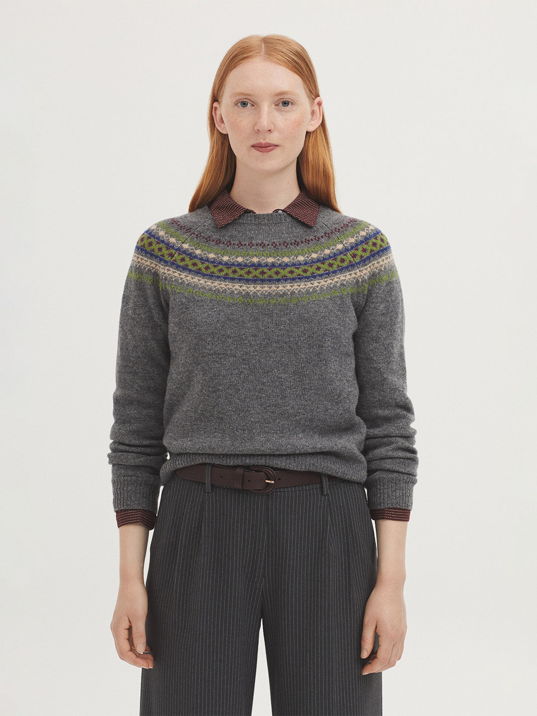 JERSEY JACQUARD GRECA EN LANA