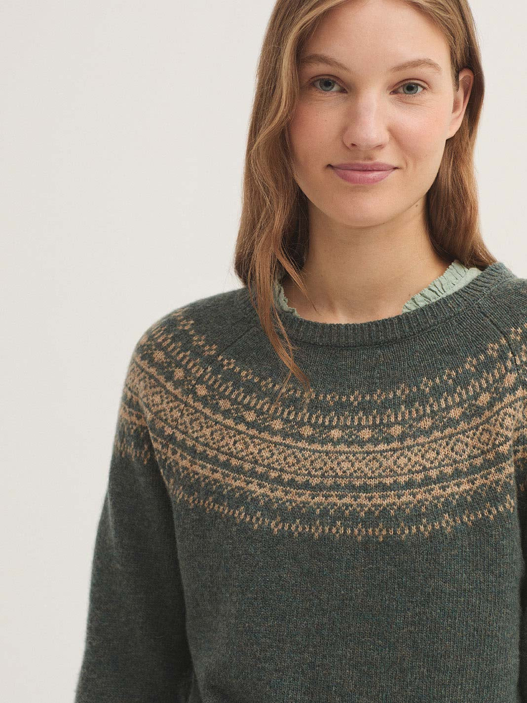 JERSEY JACQUARD GRECA EN LANA