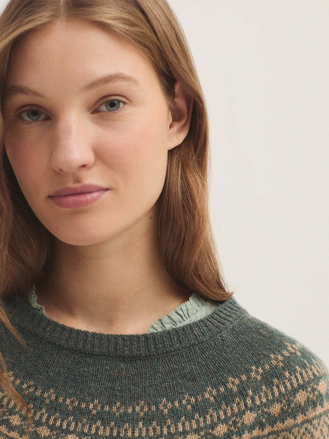 JERSEY JACQUARD GRECA EN LANA