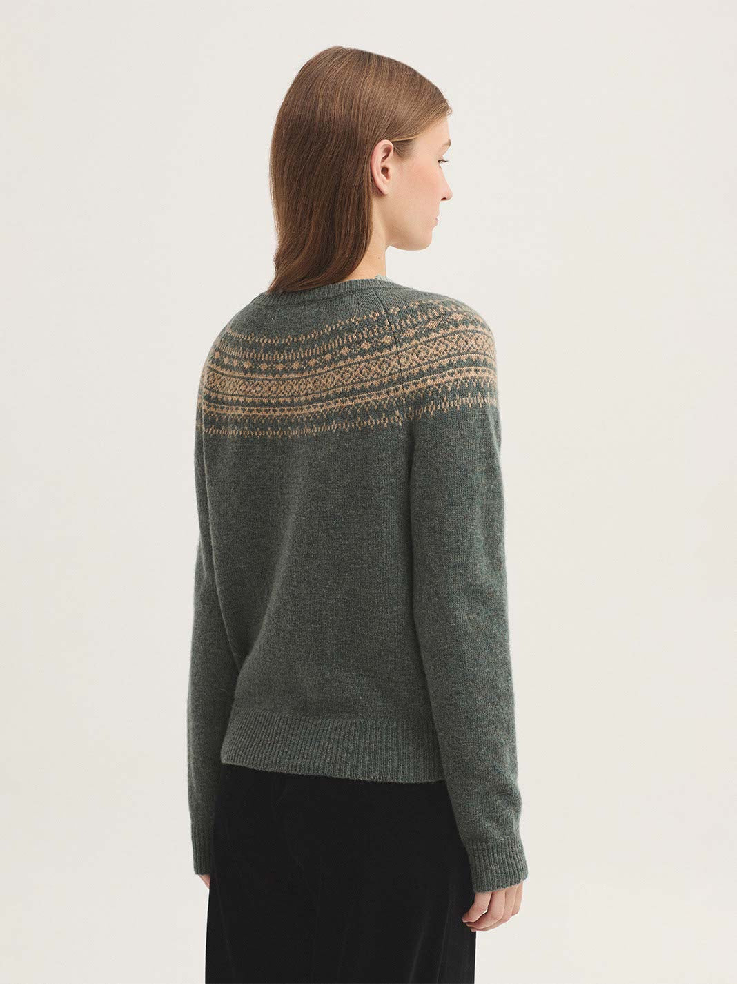 JERSEY JACQUARD GRECA EN LANA
