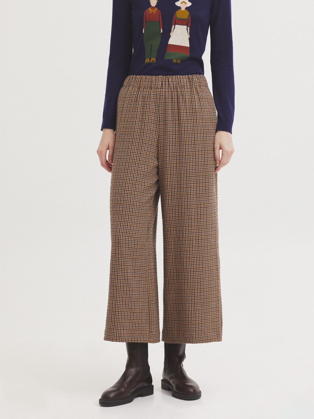 PANTALÓN DE CUADROS EFECTO
