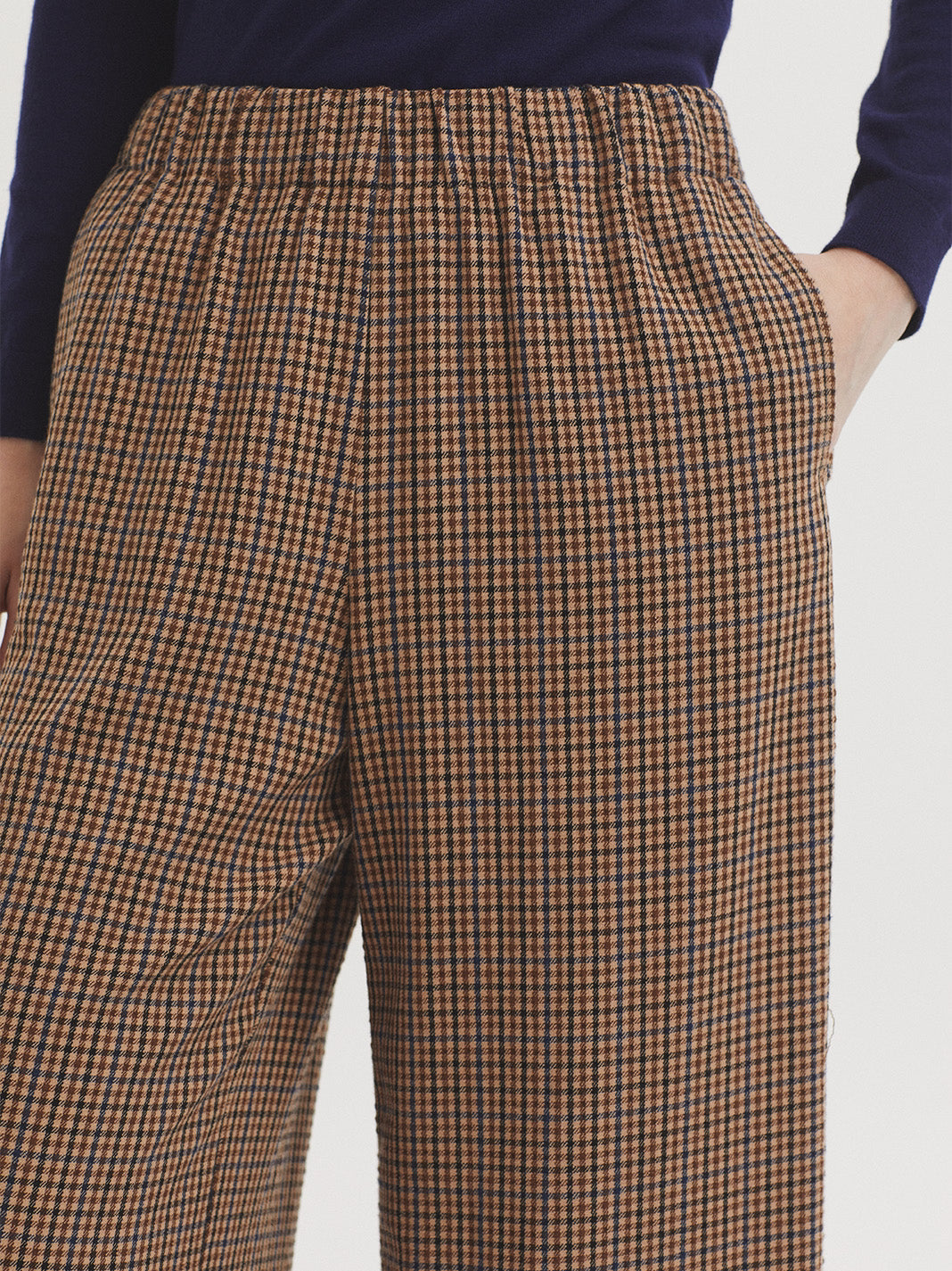 PANTALÓN DE CUADROS EFECTO