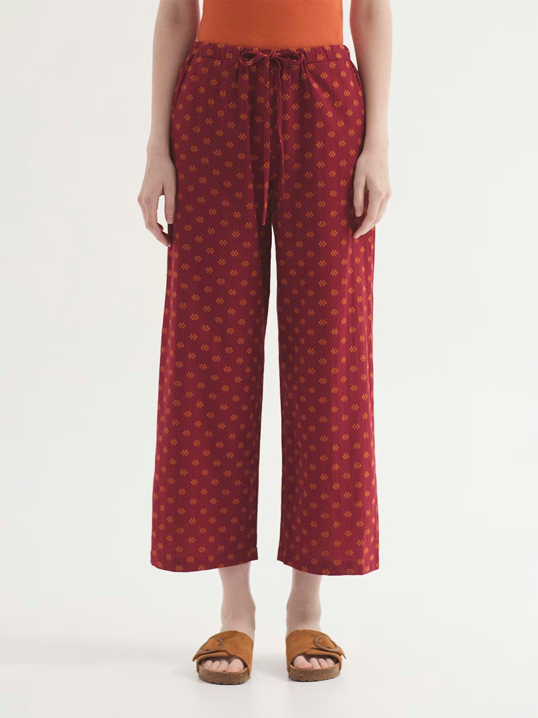 Pantalón de Jacquard con Topos