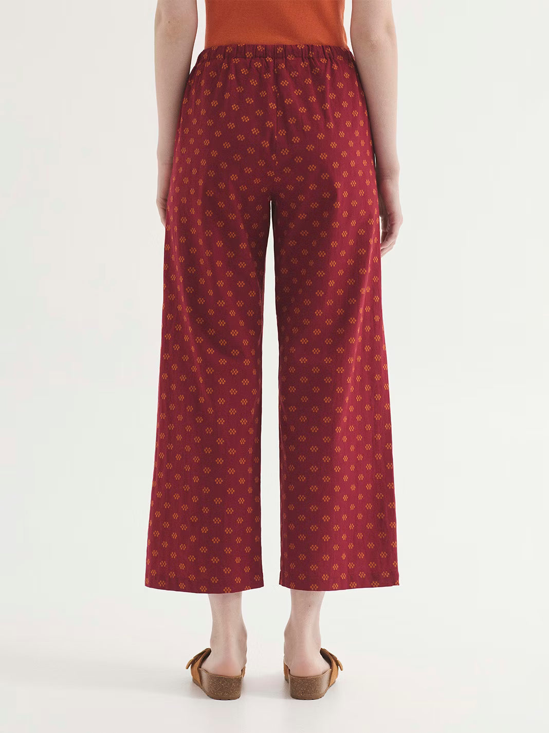 Pantalón de Jacquard con Topos