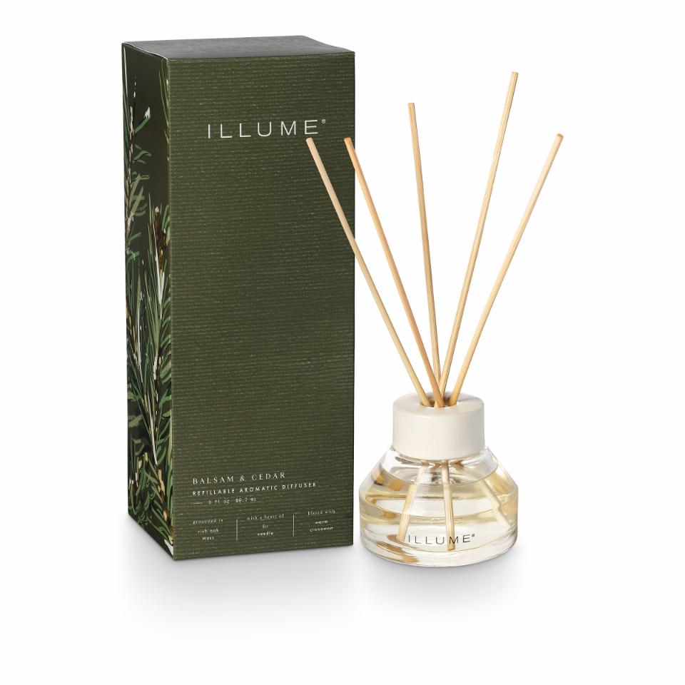 DIFUSOR DE AROMA "BÁLSAMO Y CEDRO" VERDE
