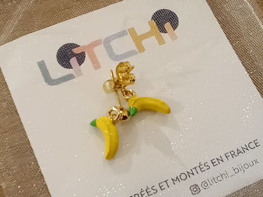 PENDIENTES BANANA
