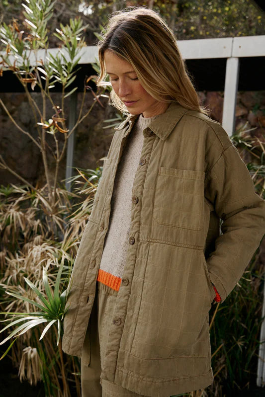 Abrigo Cuadros Acolchado