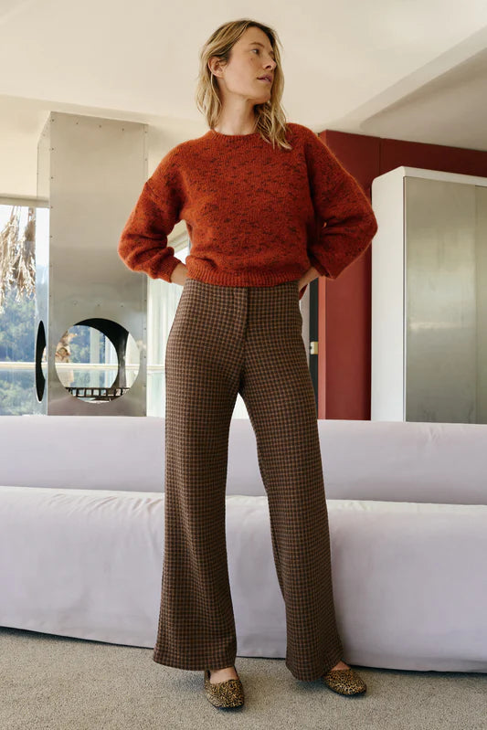 PANTALÓN JACQUARD DOBLE TELA
