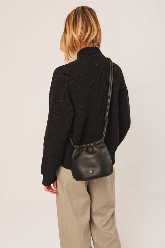 BOLSO PIEL FRUNCIDA