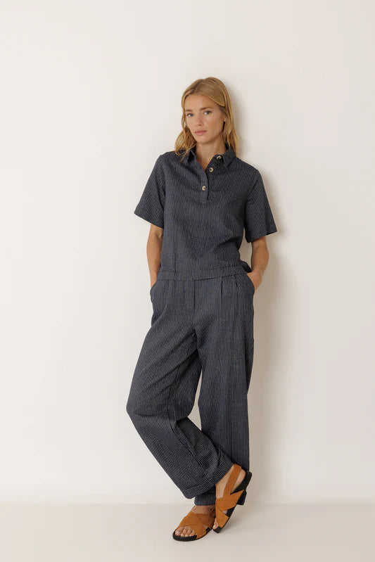 Camisa Rayas Con Lazada