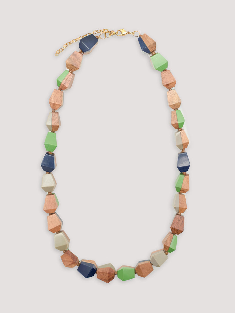 COLLAR MADERA Y RESINA LARGO